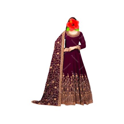 Indian Georgette Gowns in Bangladesh – Party Dress & Embroidery Work | Mahzam BD