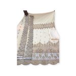 জর্জেট ৪ পিস ড্রেস – ক্রিম কালার Georgette 4 Piece Salwar Kameez | Mahzam BD