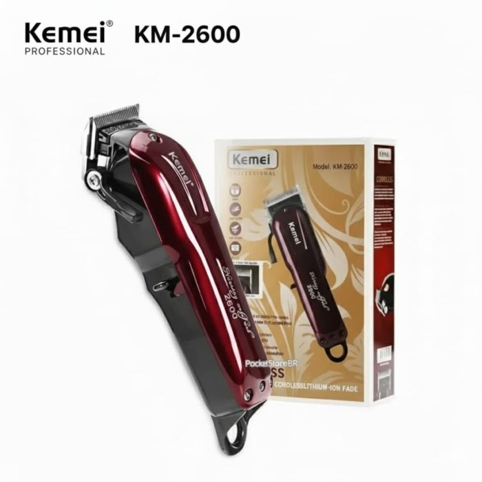 KEMEI KM-2600 Professional Hair Clipper & Rechargeable Trimmer (Original), কেমি ট্রিমার - হেয়ার ও বেয়ার্ড ট্রিমার। - Image 4