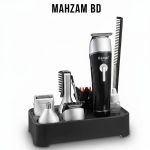 Kemei KM-1015 5-in-1 Hair Clipper and Beard Trimmer for Men – Original Grooming Kit from MAHZAM BD