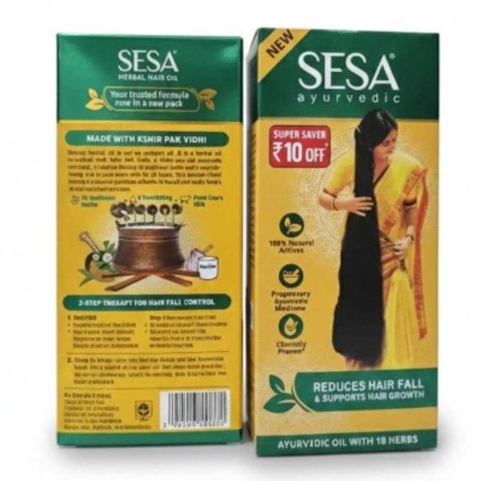 SESA Hair Oil Indian 100ml – Ayurvedic Hair Fall Control & Hair Growth | সিসা ইন্ডিয়ান হারবাল হেয়ার অয়েল - Image 1