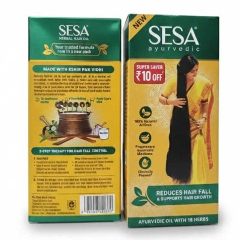 SESA Hair Oil Indian 100ml – Ayurvedic Hair Fall Control & Hair Growth | সিসা ইন্ডিয়ান হারবাল হেয়ার অয়েল