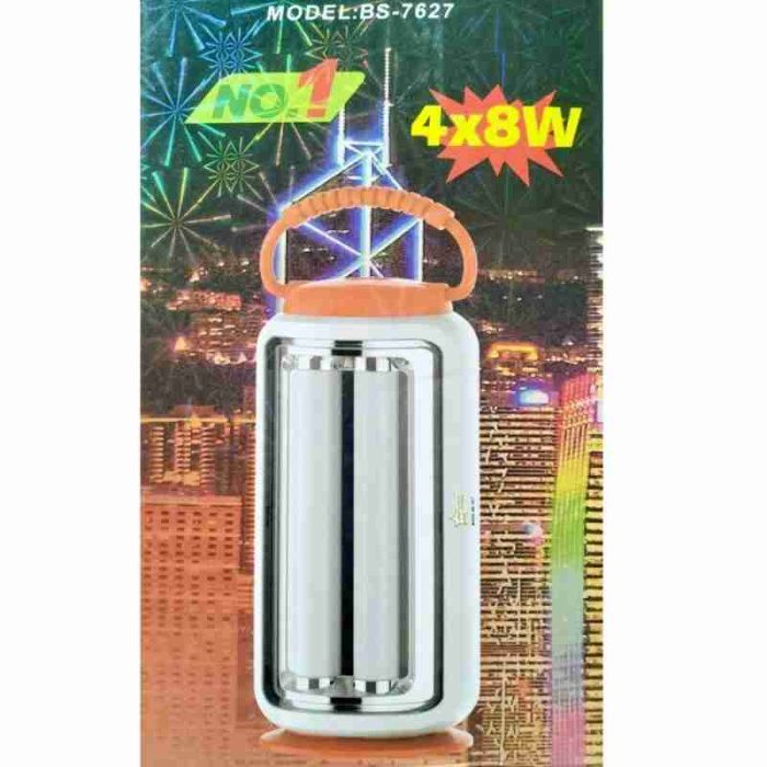 Bright Star Charger Light BS-7627 (4×8W) Rechargeable Emergency Light | ব্রাইট স্টার ৪ টিউব রিচার্জেবল চার্জার লাইট - Image 2