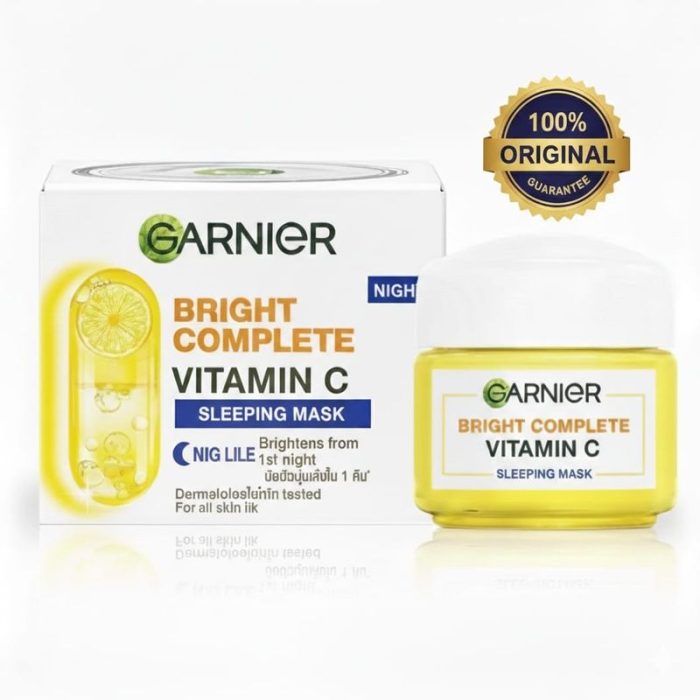 Garnier Bright Complete Vitamin C Sleeping Mask Night Cream - 18g