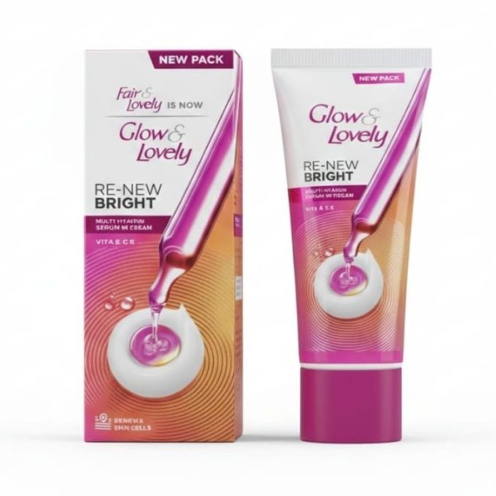 Glow & Lovely Re-New Bright Multi-Vitamin Serum-in-Cream 80g (Original Indian) - Image 1
