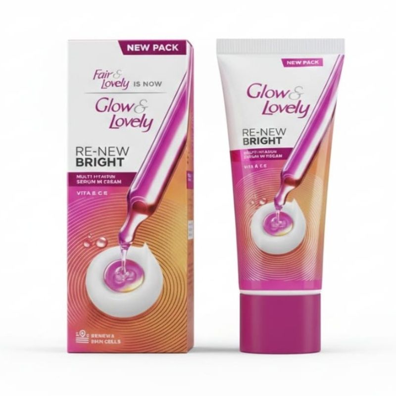 Glow & Lovely Re-New Bright Multi-Vitamin Serum-in-Cream 80g (Original Indian)