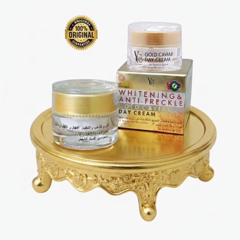 YC Gold Caviar Day Cream – Whitening & Anti-Freckle with UV Sunscreen for Beautiful Skin