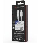 Monster U link CC703 Type-C to Type-C 60W Fast Charging Cable-White