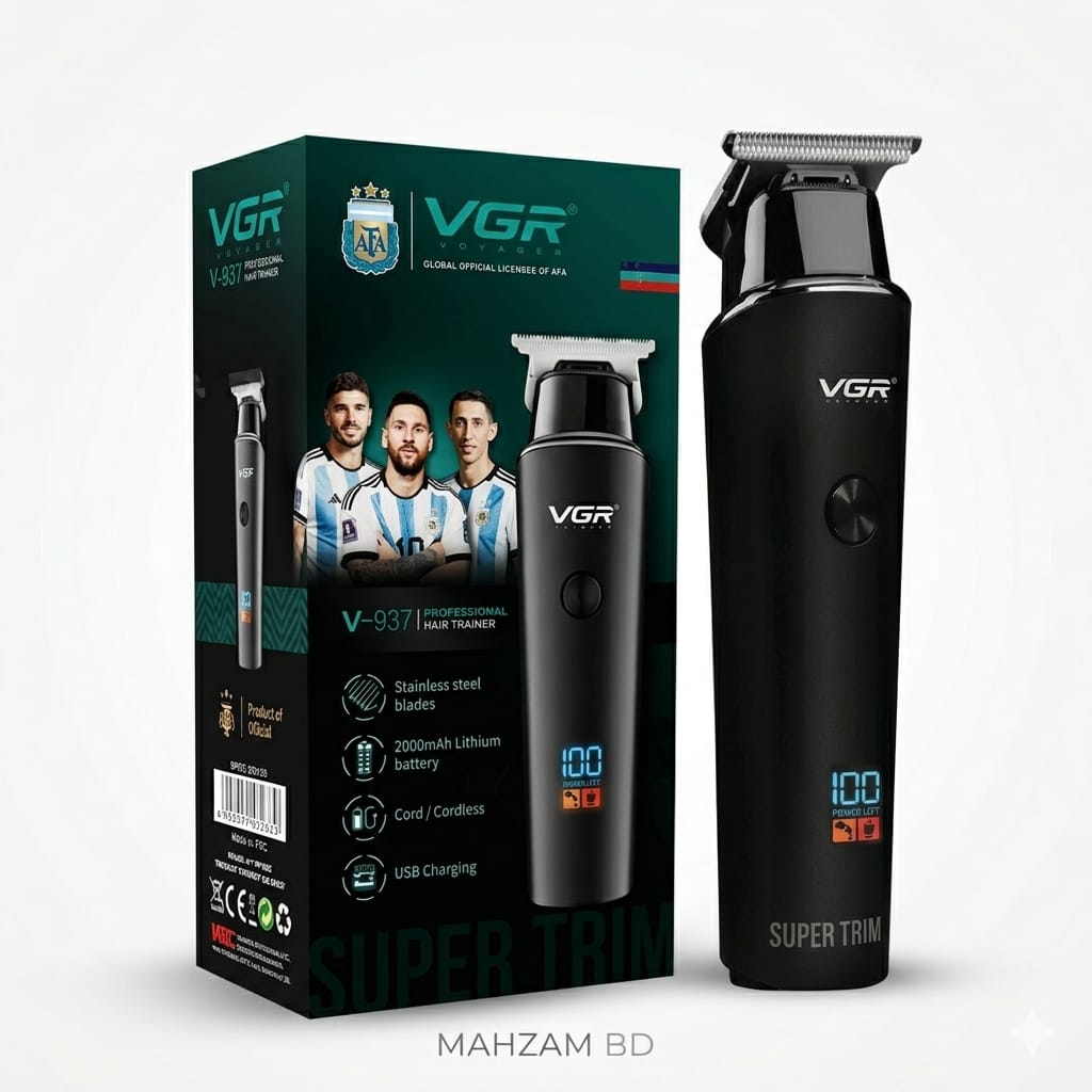 VGR V-937 Trimmer – Professional Rechargeable Hair & Beard Trimmer